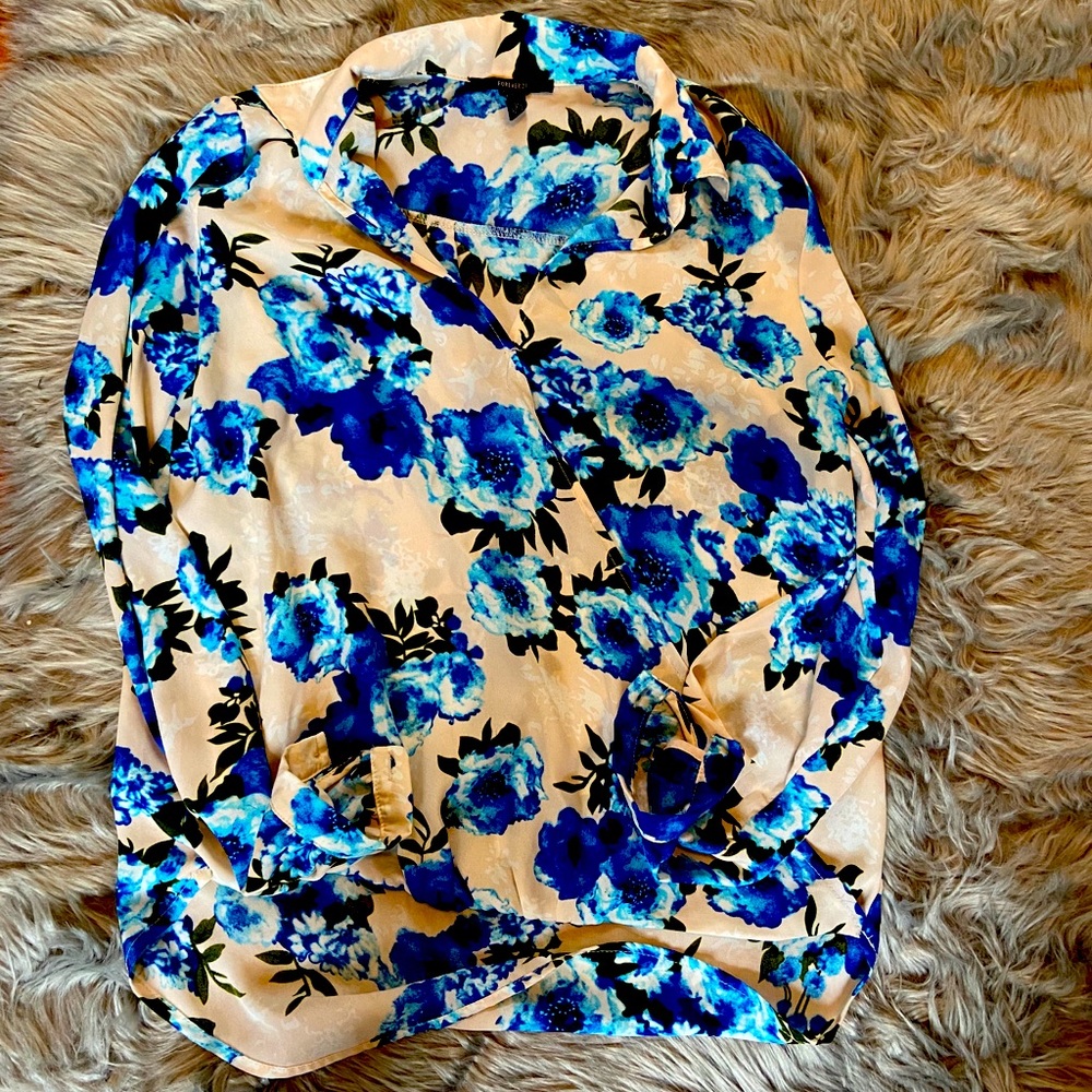 So small long sleeve sheer top